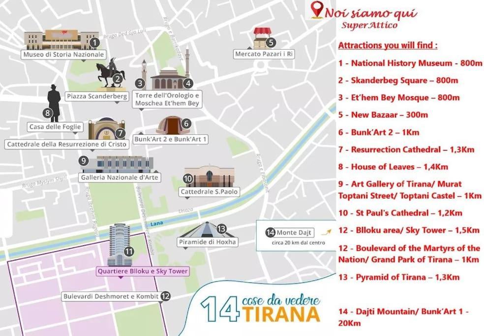 "Superattico" - Central Tirana Gorgeous Penthouse, Free Parking Εξωτερικό φωτογραφία